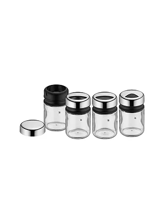 WMF | Depot Set de salières et poivrières 4 pièces 9,5 cm Verre/Cromargan | 